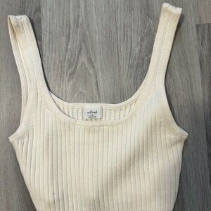 Wilfred Ivory Knit Scoop Neck Tank